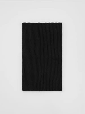 Reserved - Dzianinowy komin z wiskozą - czarny