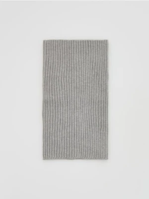 Reserved - Dzianinowy komin z wiskozą - jasnoszary