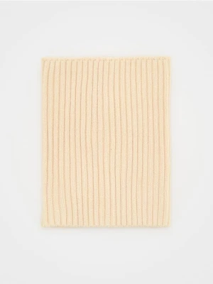 Reserved - Dzianinowy komin z wiskozą - złamana biel