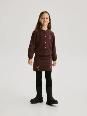 Reserved - Dzianinowy komplet - ciemnobrązowy