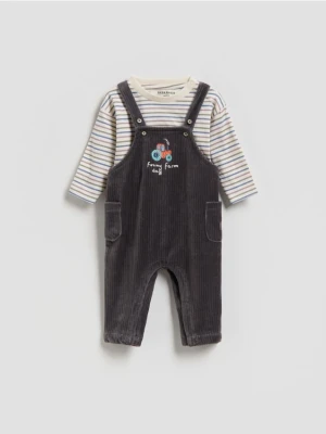 Reserved - Dzianinowy komplet - czarny