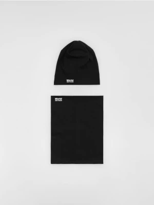 Reserved - Dzianinowy komplet - czarny