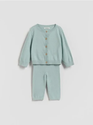 Zdjęcie produktu Reserved - Dzianinowy komplet - jasnozielony