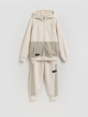 Reserved - Dzianinowy komplet - kremowy