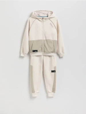 Reserved - Dzianinowy komplet oversize - kremowy