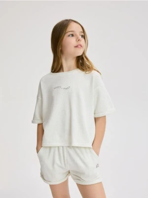 Reserved - Dzianinowy komplet z wiskozą - wielobarwny