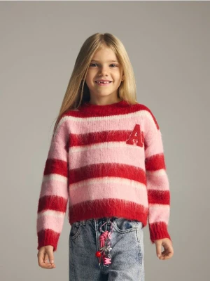 Reserved - Dzianinowy sweter z domieszką wełny - wielobarwny