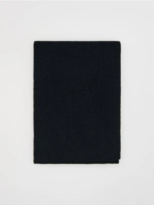 Reserved - Dzianinowy szalik - czarny