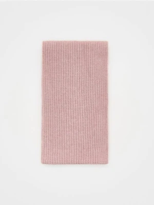 Reserved - Dzianinowy szalik - jasnofioletowy