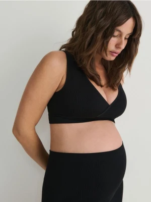 Reserved - Dzianinowy top - czarny