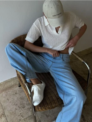 Reserved - Dzianiowa bluzka - kremowy