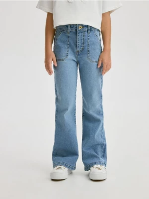 Reserved - Elastyczne jeansy flare - niebieski