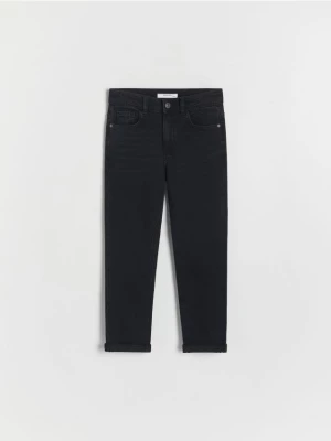 Reserved - Elastyczne jeansy regular - czarny