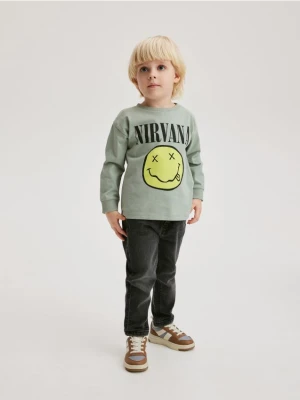 Reserved - Elastyczne jeansy regular - czarny