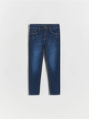Reserved - Elastyczne jeansy slim - granatowy