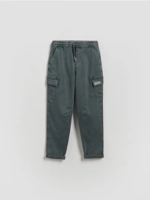 Reserved - Elastyczne spodnie - granatowy