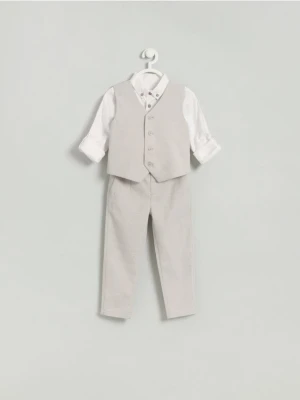 Reserved - Elegancka kamizelka - beżowy