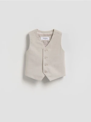 Reserved - Elegancka kamizelka - beżowy