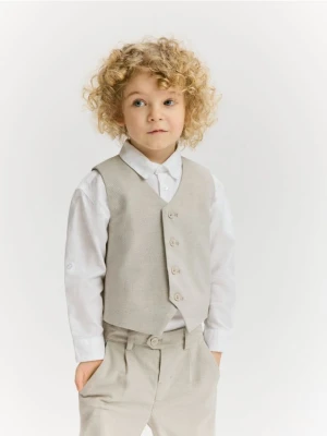 Reserved - Elegancka kamizelka - beżowy