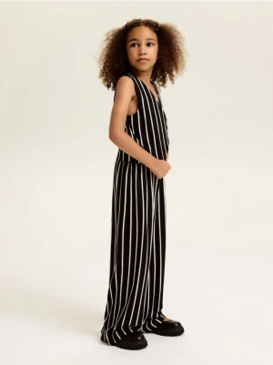 Reserved - Elegancka kamizelka w paski - czarny