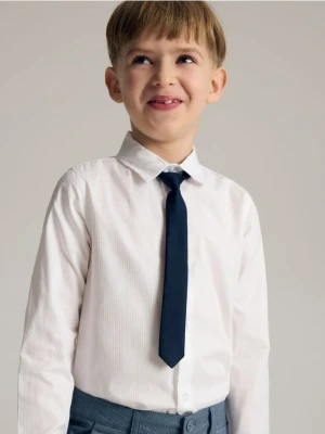 Reserved - Elegancka koszula z krawatem - biały