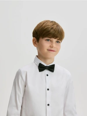 Reserved - Elegancka koszula z muchą - biały