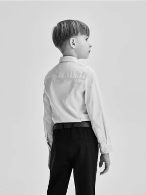 Reserved - Elegancka koszula z muchą - biały