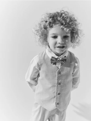 Reserved - Elegancka koszula z muchą - biały