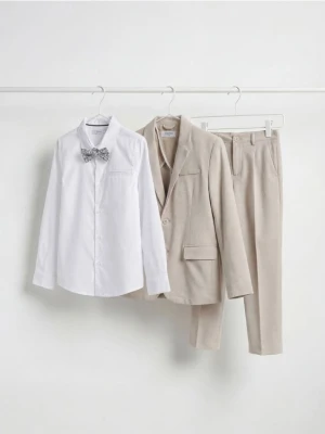 Reserved - Elegancka koszula z muchą - biały