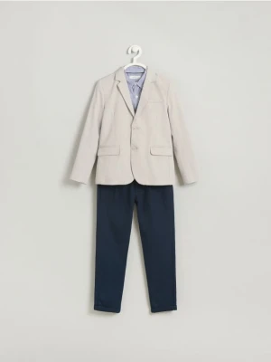 Reserved - Elegancka marynarka z wiskozą - beżowy