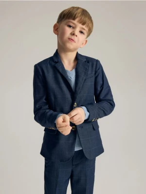 Reserved - Elegancka marynarka z wiskozą - granatowy