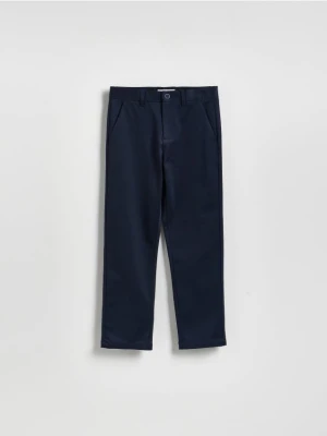 Reserved - Eleganckie spodnie - granatowy