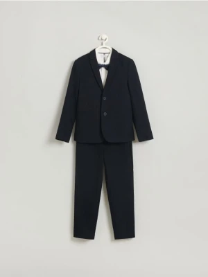 Reserved - Eleganckie spodnie regular - granatowy