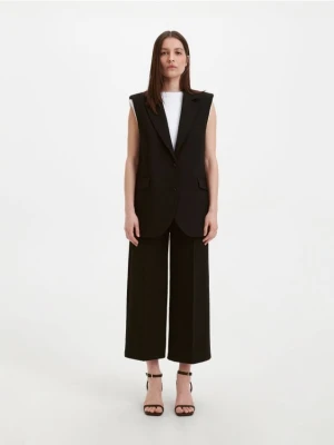 Reserved - Eleganckie spodnie z kantem - czarny