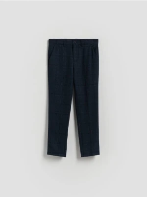Reserved - Eleganckie spodnie z wiskozą - granatowy