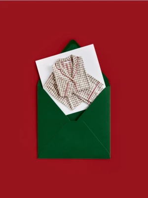 Reserved - Flanelowa piżama dwuczęściowa - zielony