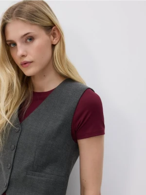 Reserved - Garniturowa kamizelka z wiskozą - wielobarwny