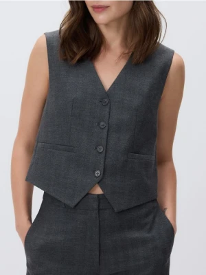 Reserved - Garniturowa kamizelka z wiskozą - wielobarwny