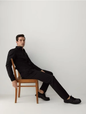 Reserved - Garniturowe spodnie slim fit - czarny