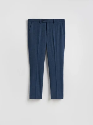 Reserved - Garniturowe spodnie slim fit - granatowy