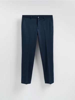 Reserved - Garniturowe spodnie slim fit - granatowy