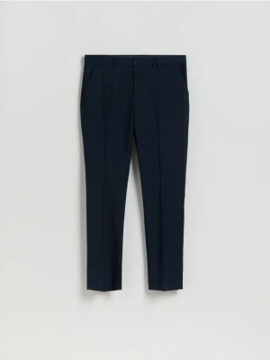 Reserved - Garniturowe spodnie slim fit - granatowy