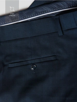 Reserved - Garniturowe spodnie slim fit - granatowy