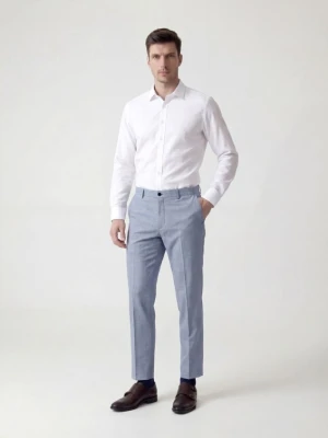 Reserved - Garniturowe spodnie slim fit - jasnoniebieski