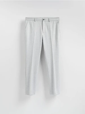 Reserved - Garniturowe spodnie slim fit - jasnoszary