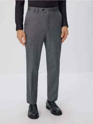 Reserved - Garniturowe spodnie w kant - czarny