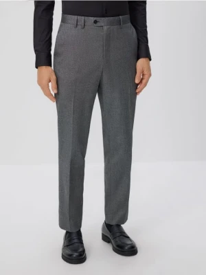 Reserved - Garniturowe spodnie w kant - szary