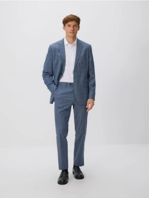 Reserved - Garniturowe spodnie z wiskozy - niebieski