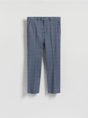 Reserved - Garniturowe spodnie z wiskozy - niebieski