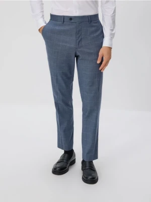 Reserved - Garniturowe spodnie z wiskozy - niebieski